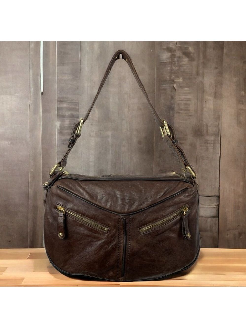 Vintage Oroton Australian Leather Brown Hobo Bag
